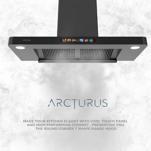 Campana Extractora de Cocina con Borde Curvo <span class=keywords><strong>en</strong></span> Forma de T, Autolimpiante, Campana de Cocina Única <span class=keywords><strong>en</strong></span> Forma de T con Esquinas Redondeadas Modernas, Nuevo Diseño - Product Image 5