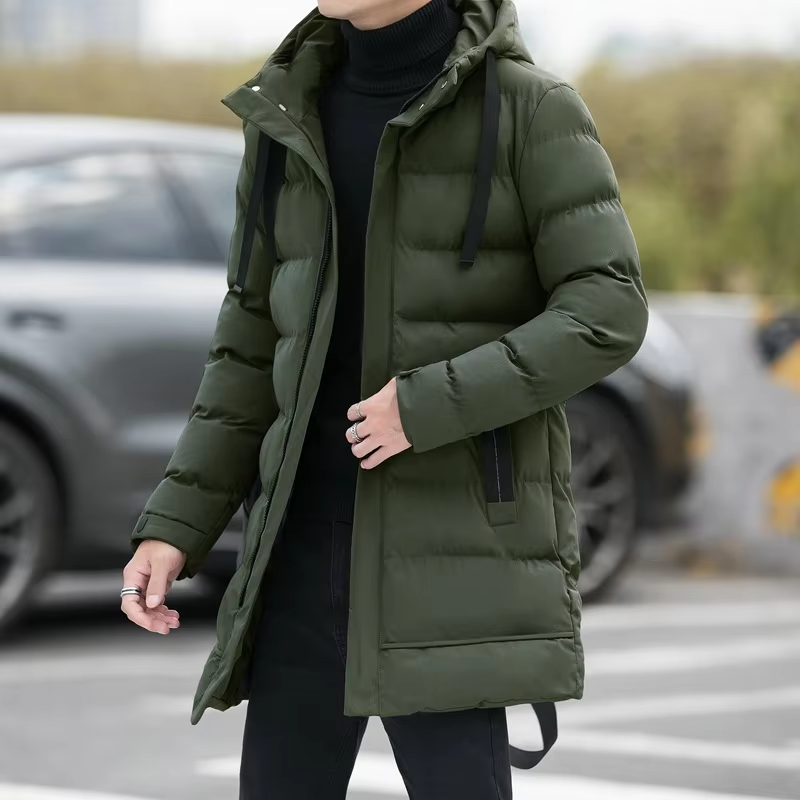 Hood Canada Goose Abrigo Hombre Verde El Ganso Parka Verde Pelo - Main Image