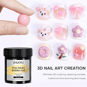 Suministros de Uñas al por Mayor, Set de Gel Constructor TPO Free de Marca Privada, 100g, Gel Constructor Sólido No Pegajoso, Removible en Agua, para Uñas - Product Image 5