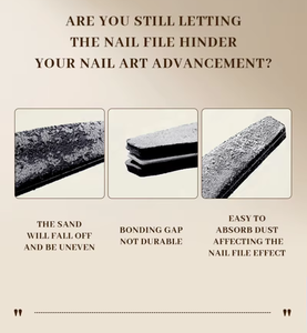 <span class=keywords><strong>Lima</strong></span> de uñas de esponja de doble cara personalizable, <span class=keywords><strong>lima</strong></span> de esmeril gruesa, <span class=keywords><strong>lima</strong></span> de uñas de esponja curvada - Product Image 3