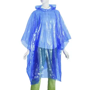 VS1031 เสื้อกันฝนแบบใช้แล้วทิ้งเสื้อปอนโชฉุกเฉินหลากสี