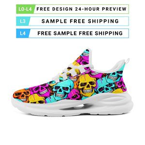 <span class=keywords><strong>Zapatillas</strong></span> Deportivas con Diseño de Calavera y Logotipo Personalizado, Sublimación, Amortiguación, Comodidad, Malla Transpirable, OEM/ODM para Hombre y Mujer - Product Image 3