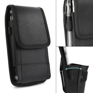 Funda con Clip para Cinturón para iPhone 17 16 15 14 13 12 11 Pro Max <span class=keywords><strong>Xs</strong></span> XR, Funda de Nailon Resistente para <span class=keywords><strong>Hombre</strong></span>, Color Negro - Product Image 2