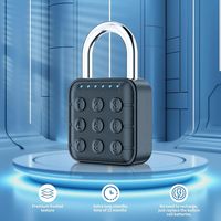 Candado Biométrico Inteligente YH3104 con Acceso Bidireccional, Candado Electrónico Inteligente con Contraseña para Gabinete, Candado Resistente a la Corrosión para Exteriores
