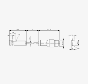 เซ็นเซอร์แม่เหล็กแบบกระบอก B-ALLUFF BMF 305K-PS-C-2-S4-00,2 (BMF0058) ของใหม่และของแท้พร้อมส่ง - Product Image 4