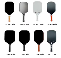 SHAREWELL Vente d'usine Raquette de pickleball portable en fibre de carbone alvéolée durable, divers modèles, largement utilisée pour le divertissement, 13 mm