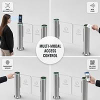 Porte rapide verticale KMS, gain de place, contrôle d'accès RFID, gestion d'entrée des employés, moteur sans balais pour usine industrielle