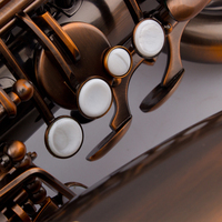 Professional Antique Copper Eb Tone Baritone Saxophone with Brass Mouthpiece Accessories and Case