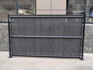 Ruban de clôture de confidentialité en PVC noir avec support adhésif pour couverture de clôture à maillons de chaîne bricolage et solution de confidentialité rapide - Product Image 2