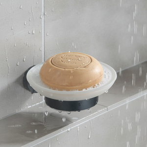 Dispenser di Sapone <span class=keywords><strong>Liquido</strong></span> da Parete <span class=keywords><strong>in</strong></span> SUS304 Nero Opaco, Porta Bicchiere <span class=keywords><strong>in</strong></span> <span class=keywords><strong>Vetro</strong></span> Satinato, <span class=keywords><strong>Portasapone</strong></span>, Accessori per il Bagno - Product Image 5