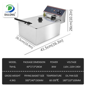 Freidora Eléctrica Comercial de Acero Inoxidable de Alta Calidad con Canasta Grande, Precio Directo - Product Image 5