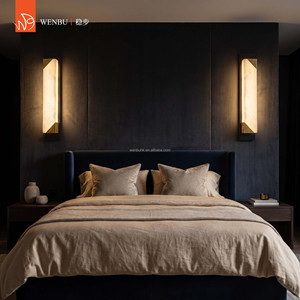 Spanish alabaster <b>Wall</b> Lamp Modern Luxury Bedroom <b>Sconce</b> for Hotel Villa Home Decor - Product Image 3