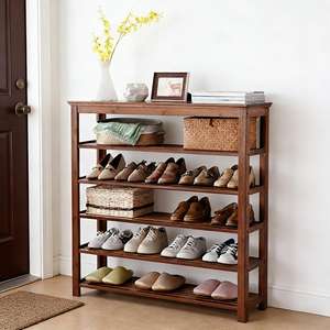 Zapatero de Bambú Personalizado de 6 Niveles <span class=keywords><strong>para</strong></span> la Entrada - Product Image 2