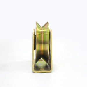 Porte d'entrepôt extérieure de roue portante de porte de fer d'or moderne avec l'aspect soyeux haute luminosité longue durée de vie - Product Image 3