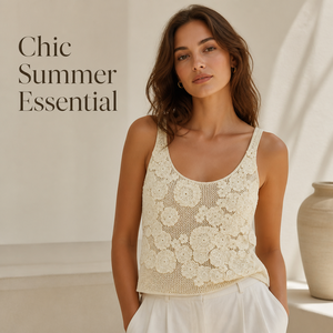 Nouvel Arrivage – <span class=keywords><strong>Gilet</strong></span> ajouré fait main au <span class=keywords><strong>crochet</strong></span> pour <span class=keywords><strong>femme</strong></span> – Haut tricoté pour les vacances - Product Image 1