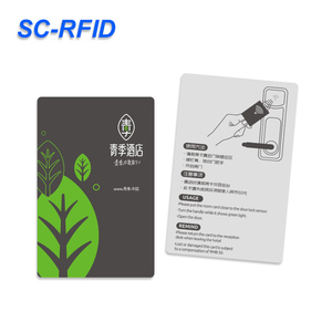 SC-RFID <span class=keywords><strong>CR80</strong></span> PVC không tiếp xúc có thể in được ghi có thể ghi lại 13.56MHz HF chip thông minh RFID NFC khách sạn khóa thẻ kiểm soát truy cập - Product Image 4