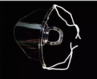 Vente en gros de couvre-nez et couvre-bouche de sécurité réutilisables transparents anti-salive pour le personnel de restauration