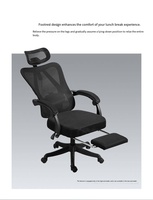 Chaise de bureau ergonomique moderne en tissu avec support lombaire, confortable pour une utilisation prolongée à domicile, accoudoirs réglables
