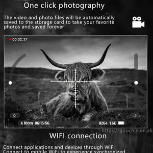 LUXUN NV009A Monoculaire de vision nocturne numérique 1920X1080P IP65 étanche infrarouge pour <span class=keywords><strong>la</strong></span> <span class=keywords><strong>chasse</strong></span> avec WiFi - Product Image 3