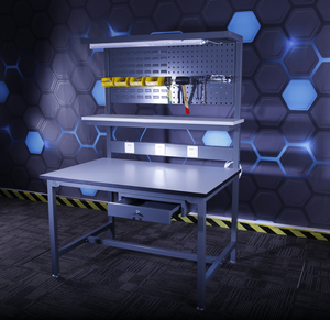 Laboratorio comercial Atelier Mesa de inspección de metal Banco de trabajo de melamina Nueva condición Taller de reparación de teléfonos móviles eléctricos - Product Image 2