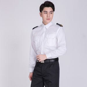 Classic <strong>Gray</strong> Security Guard <strong>Uniform</strong> <strong>Shirts</strong> Design With Long and Short Sleeves Unisex for Summer and Winter Printed Logo
