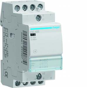 ESC425 Personalizzabile con Contattore Eco Hagers 4 NO 230 V AC 25 A, Moduli 2 DIN - Product Image 1