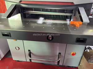 Máquina cortadora de papel eléctrica con servomotor comercial de artesanía cruzada hidráulica automática Industrial, corte A4 de ancho de corte de 920mm - Product Image 3