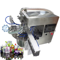 Machine intégrée de remplissage et de bouchage automatique de table rotative de bureau, facile à utiliser, pour liquides alimentaires, sachets à bec verseur en papier