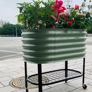 גבוהה מתגלגל aluאבץ מוגבה מיטה גינה עם גלגל שיניים - Product Image 3