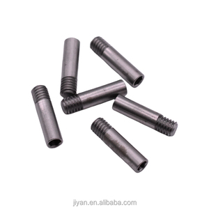 <span class=keywords><strong>Eje</strong></span> no estándar de acero inoxidable de mecanizado CNC personalizado con orificio ciego hexagonal interno y rosca externa para ensamblaje mecánico - Product Image 1
