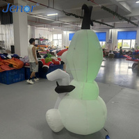 Bonhomme de neige gonflable de Noël mignon et amusant pour la décoration de scène lors de la fête du Nouvel An et pour la publicité