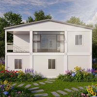 Maison conteneur en acier de luxe à 2 étages 20ft/40ft, extensible, avec salle de bain personnalisée, pour villa à deux/trois chambres, maisonnette et salon