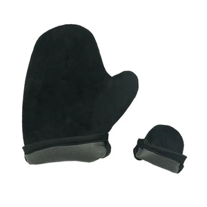 Bán buôn tùy chỉnh Tự tan thuộc da Mitt mang lại cơ thể bàn chải đen nâu Applicator có thể tháo rời Mitt có thể giặt - Product Image 3