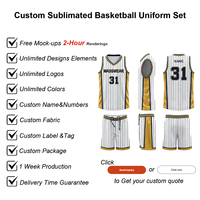 Ensemble d'uniformes de basketball personnalisés de qualité professionnelle pour jeunes garçons – Maillot de ligue classique à rayures fines, respirant, 100 % polyester, séchage rapide