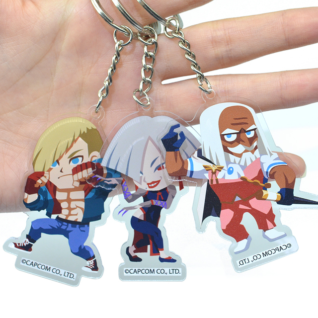 Promotional Photo Plastic Acrylic Keychain Customization Anime Cartoon Charms Letterpress Printed Waterproof