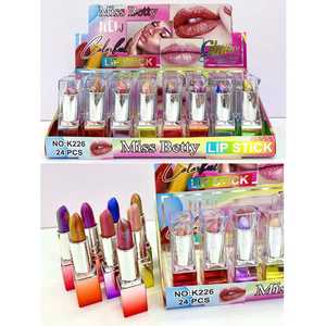 Lápiz Labial MISS <span class=keywords><strong>BETTY</strong></span> Fashion Color, 8 Colores, 24 Piezas, Camaleón Perla, Súper Brillante, Duradero, Impermeable, con Ligera Fragancia - Product Image 3