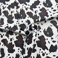 Cuir synthétique PU motif peau de vache confortable doux tissu de veste en cuir de support en rayonne synthétique de haute qualité