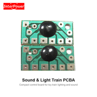 Circuit imprimé COB pour jouet de train, solution PCBA, circuit imprimé musical, sonore et lumineux, cadeau de Noël, puce IC, carte mère personnalisée