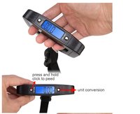 50kg 10g Poche Échelle de Bagage Numérique avec Poignée pour Voyage Portable Électronique Pesant Valise LED Affichage Balance