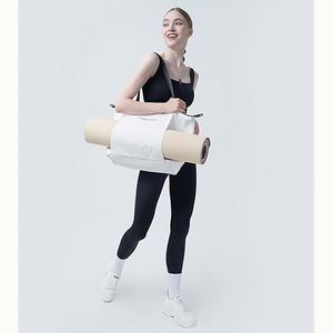 Muestra gratuita, venta al por mayor, bolsa de gimnasio personalizada de gran capacidad con soporte para esterilla de yoga, bolsa de fitness informal ecológica para pilates - Product Image 1