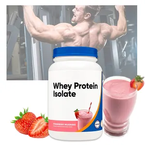 Private Label Whey Protein Powder Fast-Absorbing argeted Muscle Building Exercise Whey Protein Powder Strawberry flavour