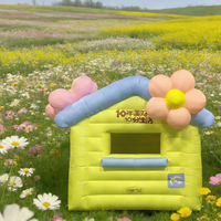 Tente gonflable portable pour événements, cabine photo gonflable, personnalisable avec logo, pour festivals, fêtes, lumières, maison de Noël