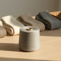 Knitting Raw Material 32S No.3 Grey Polyester Yarn for Home Textile