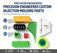 Fabricant de pièces moulées par injection plastique OEM/ODM sur mesure offrant des services de moulage par découpe pour usage industriel, matériaux ABS/PP