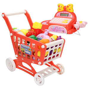 Contador de supermercado FiveStar para niños, carrito de compras de caja registradora preescolar de plástico con juego de simulación para niños - Product Image 2