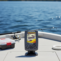 Sondeur de profondeur Lowrance Elite-3X authentique avec transducteur traversant le coque