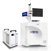 Machine de marquage laser UV de bureau 10W 355nm, marqueur haute précision pour la gravure sur plastique, verre, métal et non-métal