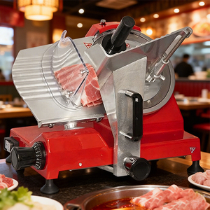 Zica Nueva Rebanadora <span class=keywords><strong>de</strong></span> Carne Comercial <span class=keywords><strong>de</strong></span> Grado Restaurante, Ajustable, Eléctrica, con Cuchilla <span class=keywords><strong>de</strong></span> Acero Inoxidable <span class=keywords><strong>de</strong></span> 10 Pulgadas, Semiautomática para Queso y Jamón - Product Image 1