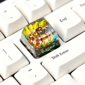 Keycap Artisanal en Résine Personnalisé Pokémon Umbreon – Sculpture 3D pour Clavier Mécanique – Keycaps Gaming Japonais Anime pour Clavier Mécanique - Product Image 2