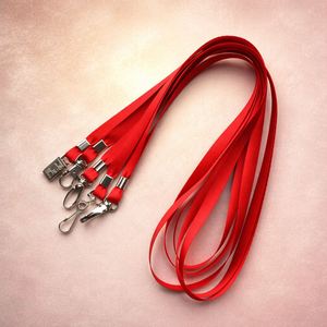 Custom Blue Polyester Lanyards for ID Badges with <b>Clip</b> Swivel <b>Hook</b> Eco-Friendly & Water Resistant Promotional Products - Product Image 1